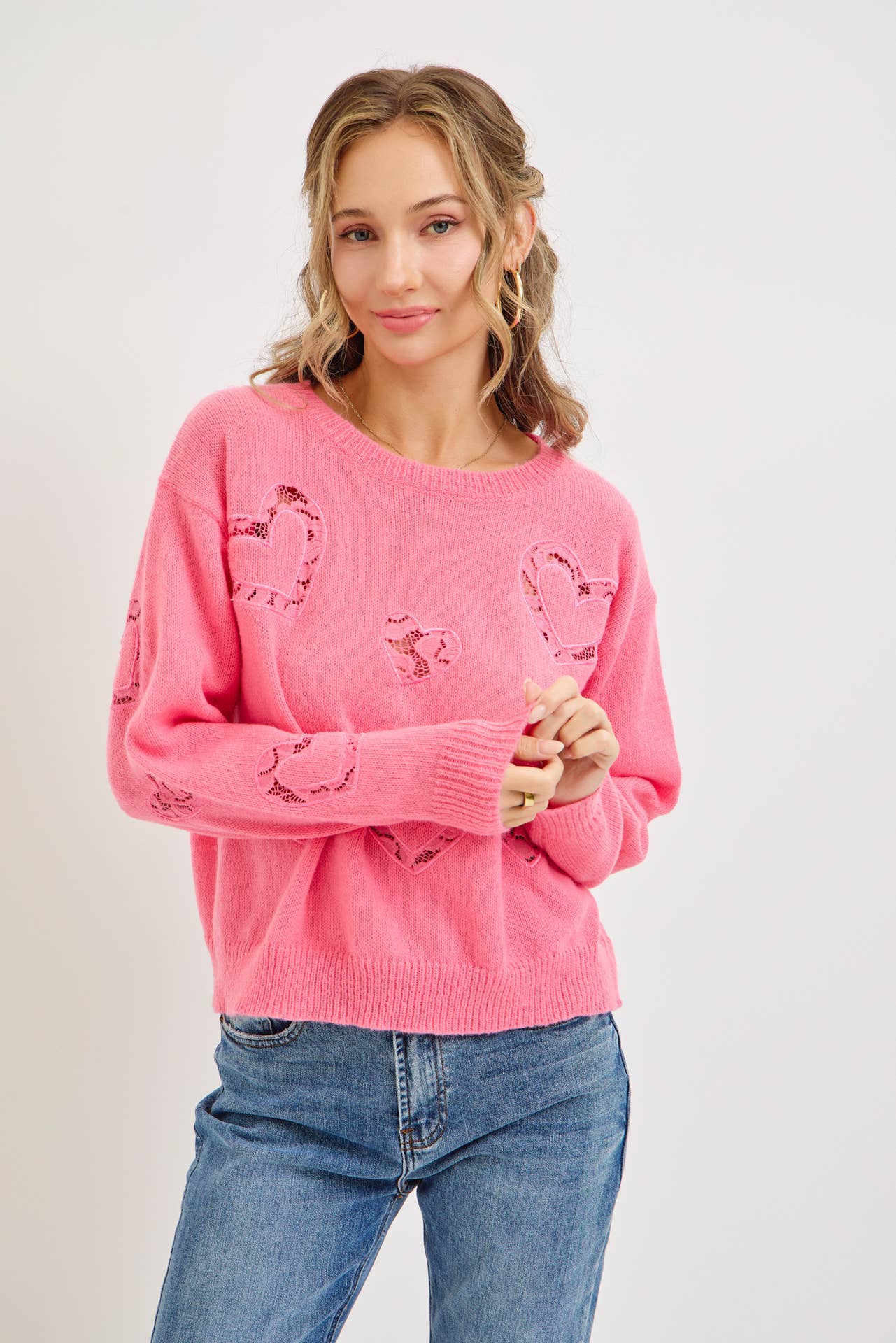 Crushing Heart Cutout Sweater FINAL SALE