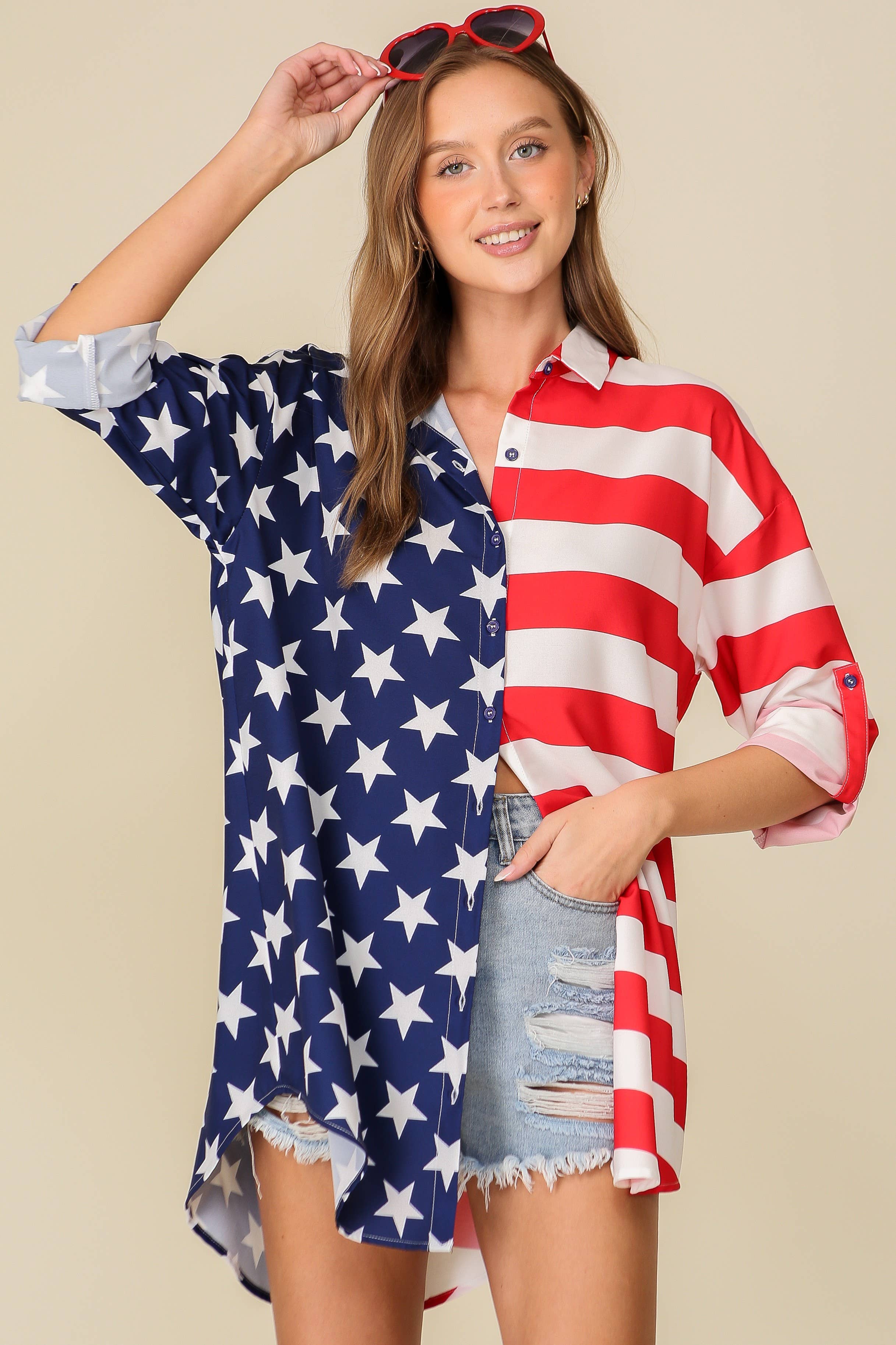 Americana USA Button Down Dress Shirt FINAL SALE