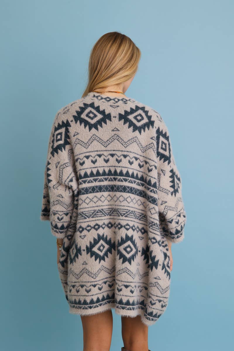 Sulley Aztec Soft Knit Cardigan PREORDER