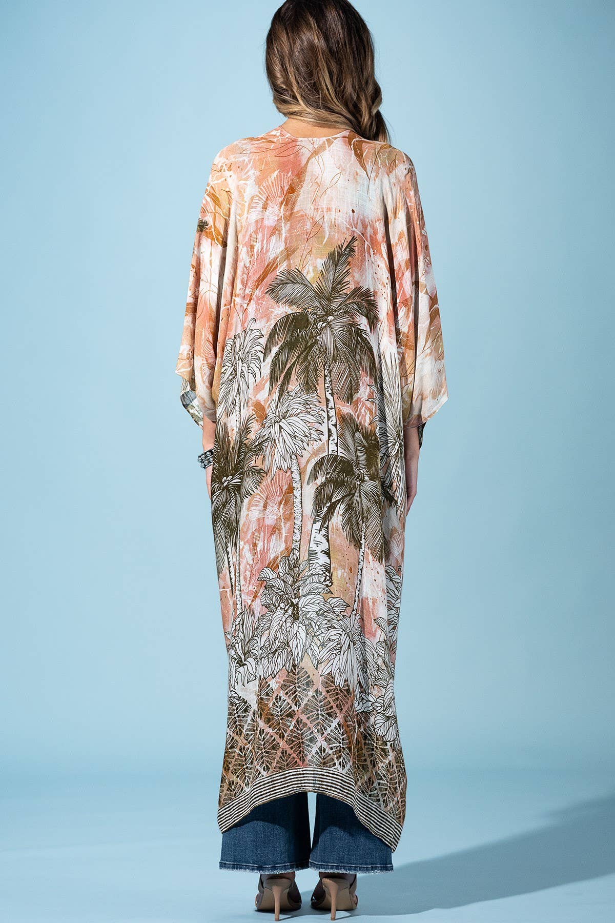 Sunset Palm Kimono