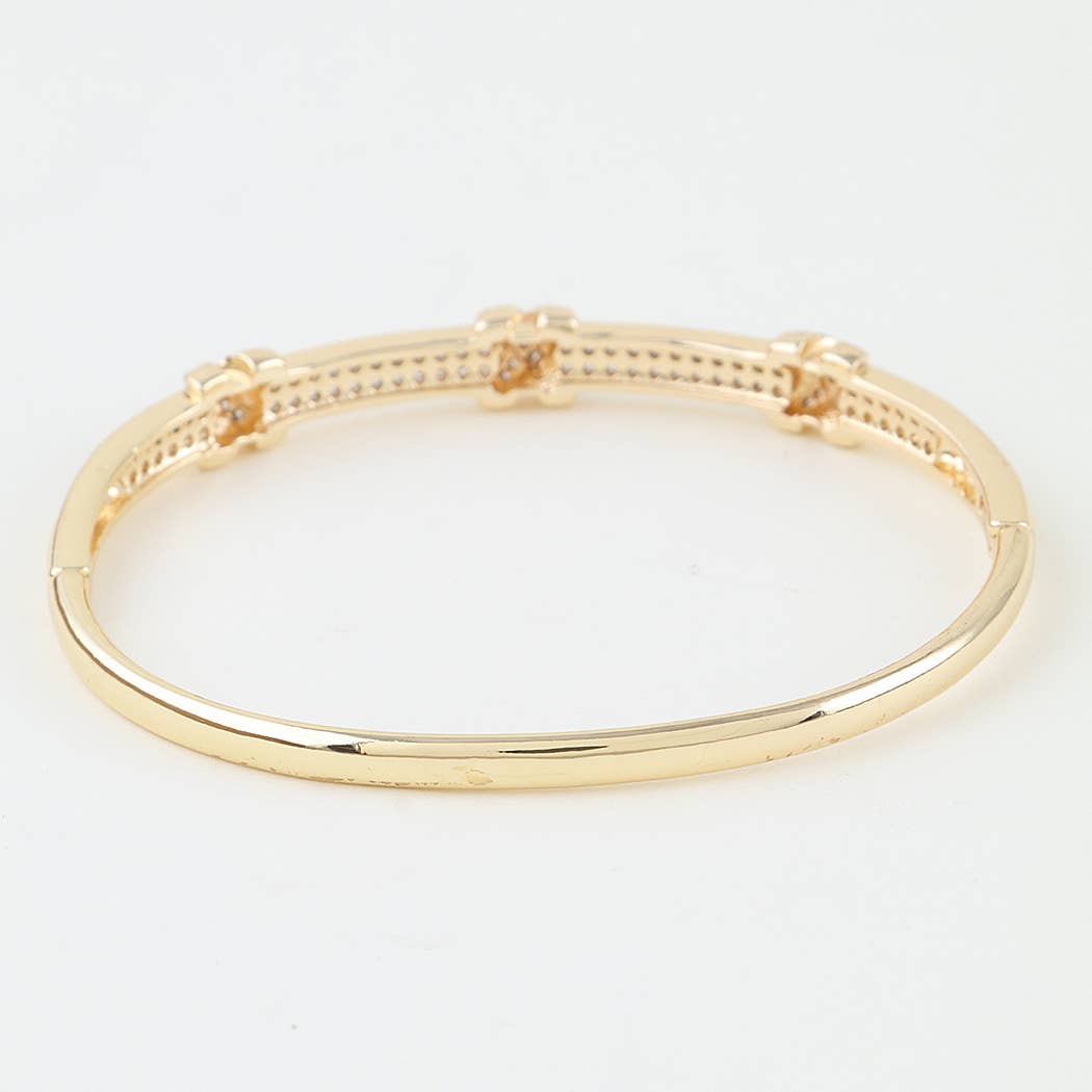 Volkner Bejeweled Triple X Bracelet