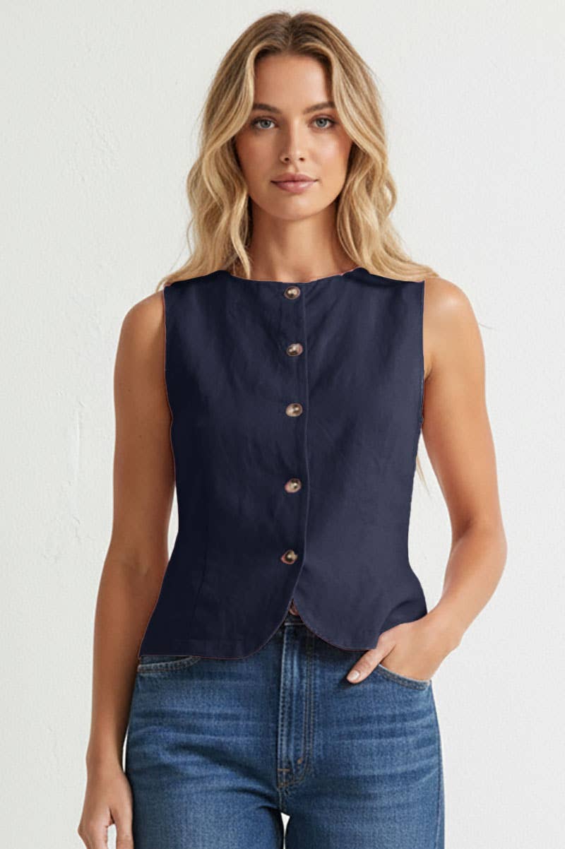 Brice Vest With Back Tie