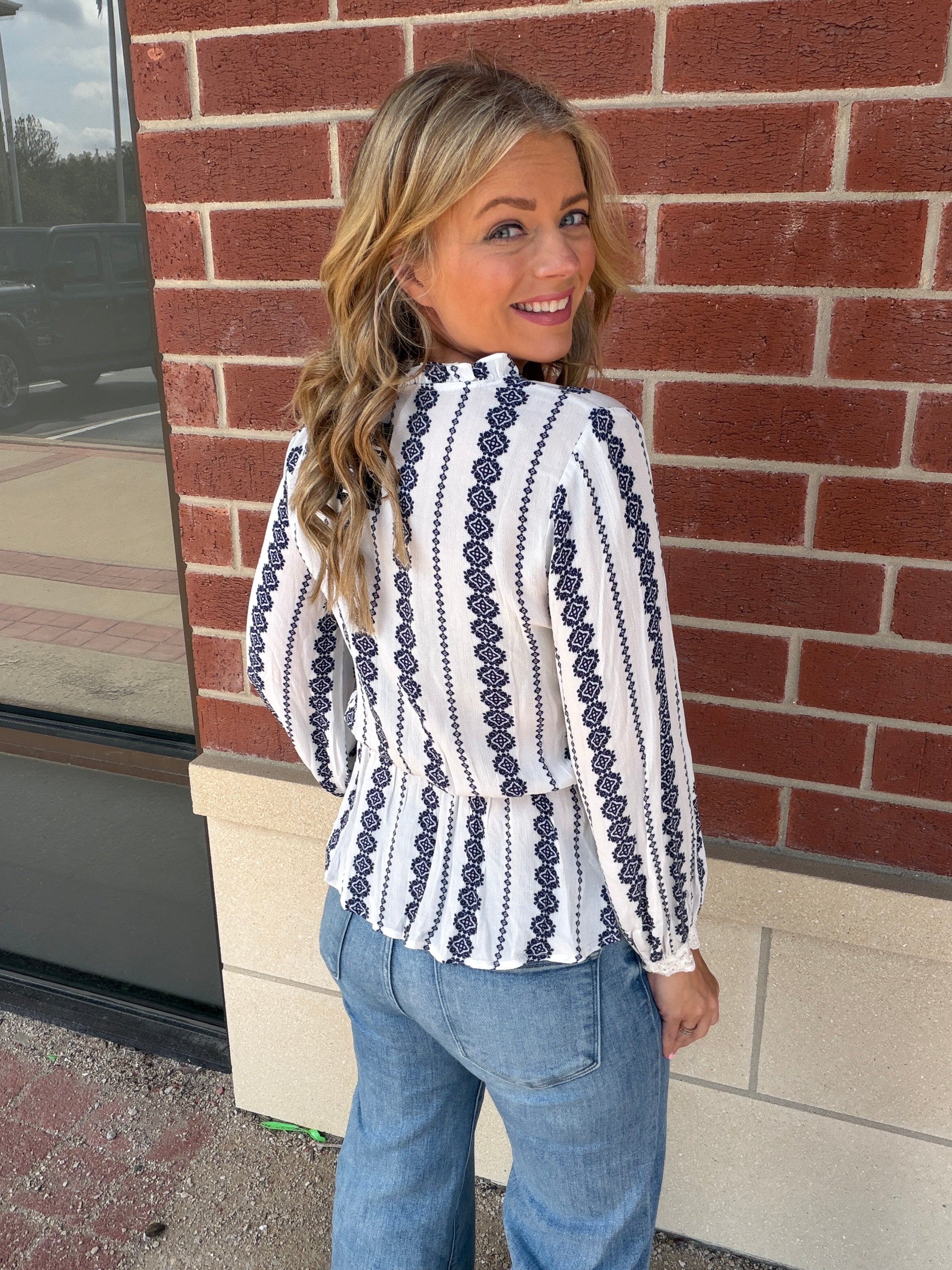 Hiah Embroidered Top- Small Only!