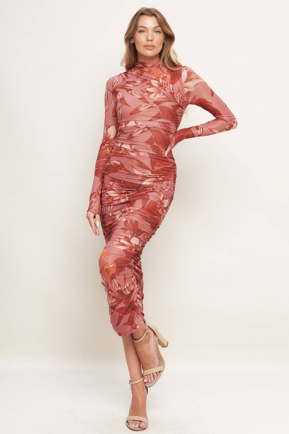 Marcus Printed Mesh Dress