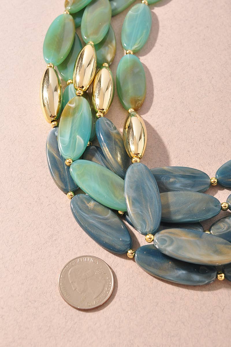 Rory Multi Strand Bead Necklace ( 2 Colors!)