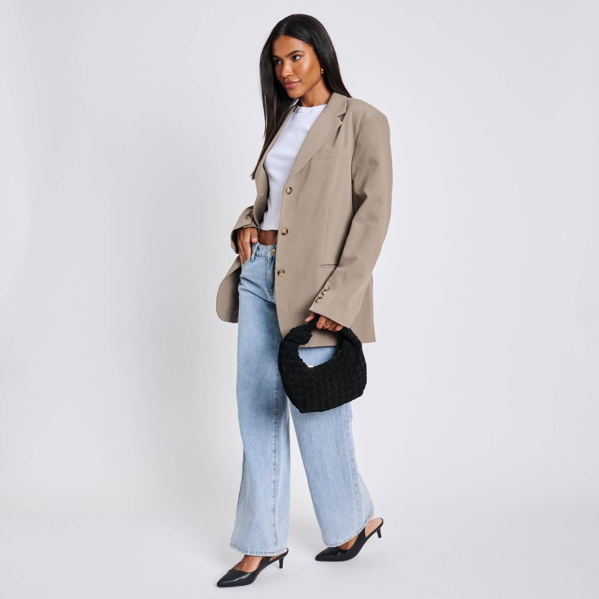 Autumn Woven Genuine Suede Leather Clutch (2 Colors!)