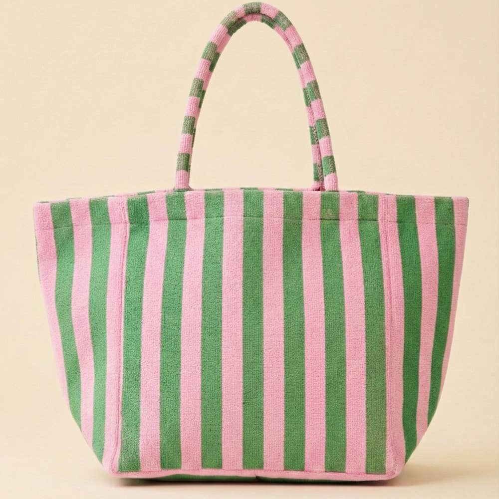 Bressa Striped Terry Tote Bag