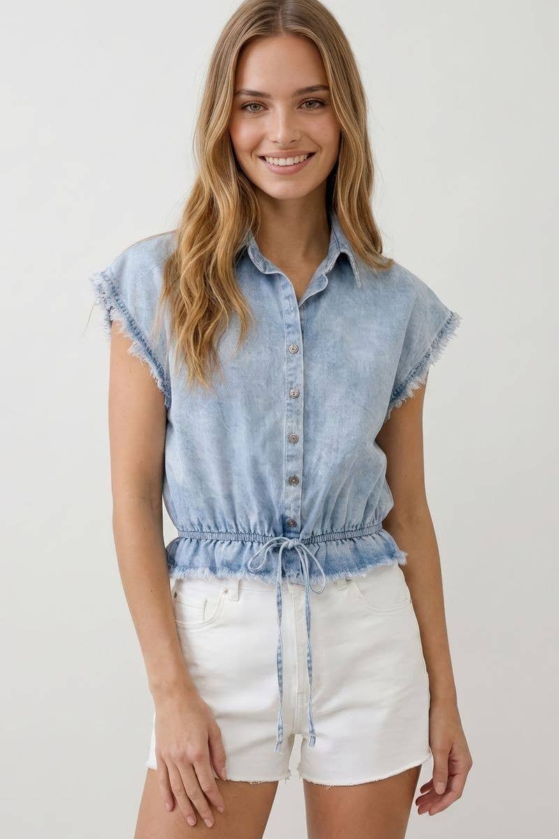 Babs Denim Top