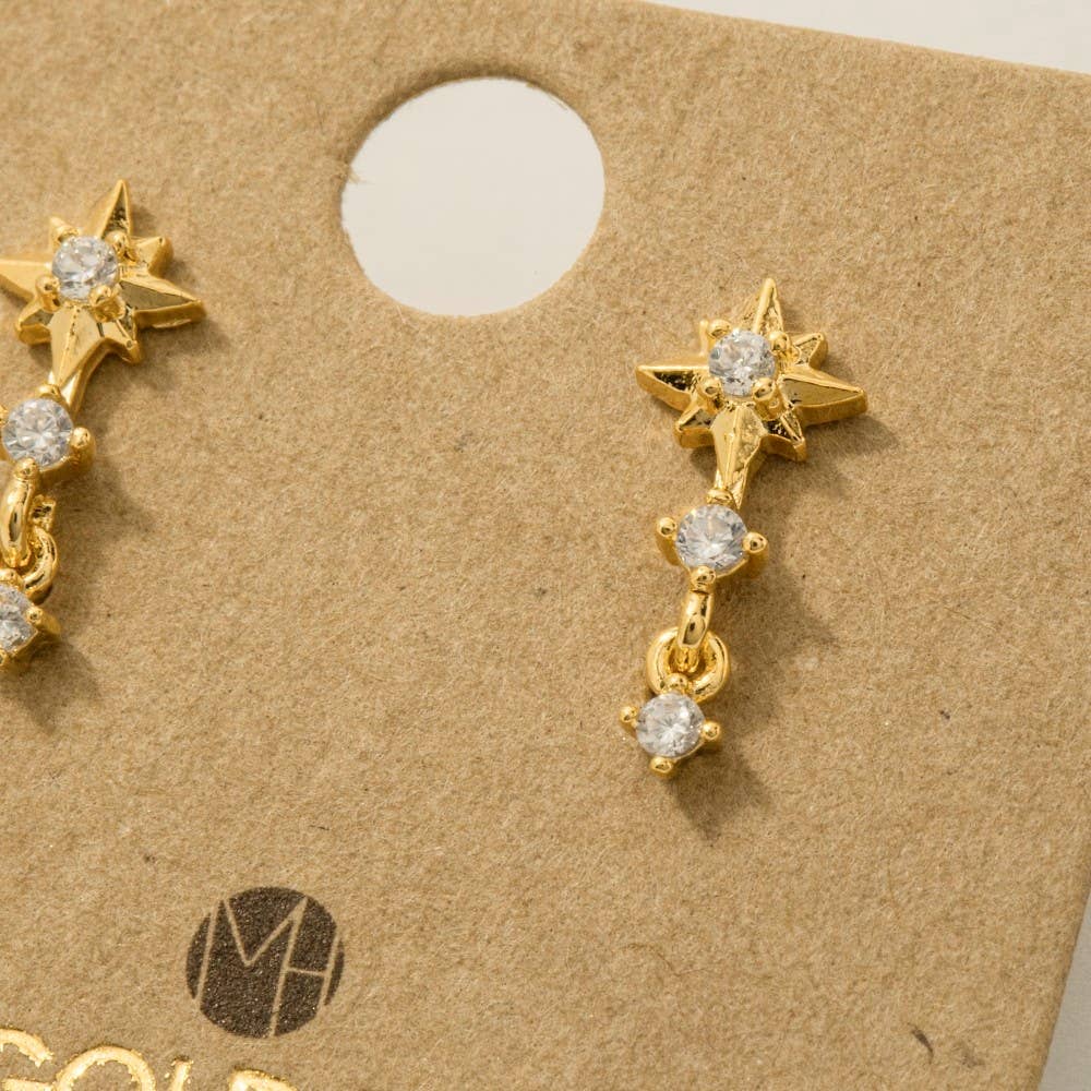 Anderson Mini Star Layered Drop Earrings