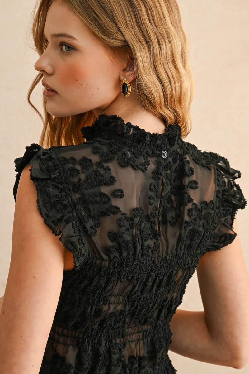 Ester Velvet Lace Top -In stores 10/10!