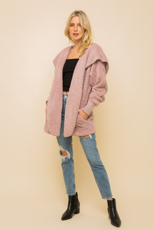Felicia Fleece Sherpa Hoodie Jacket -Available in 10 colors! SPECIAL PRICING ENDS 9.24.26 PREORDER ONLY!