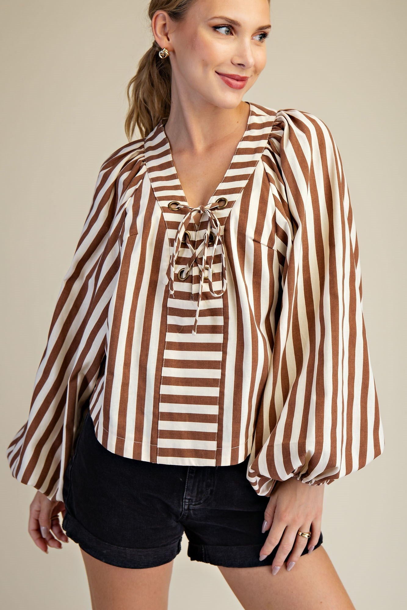 Lolana Stripe Blouse