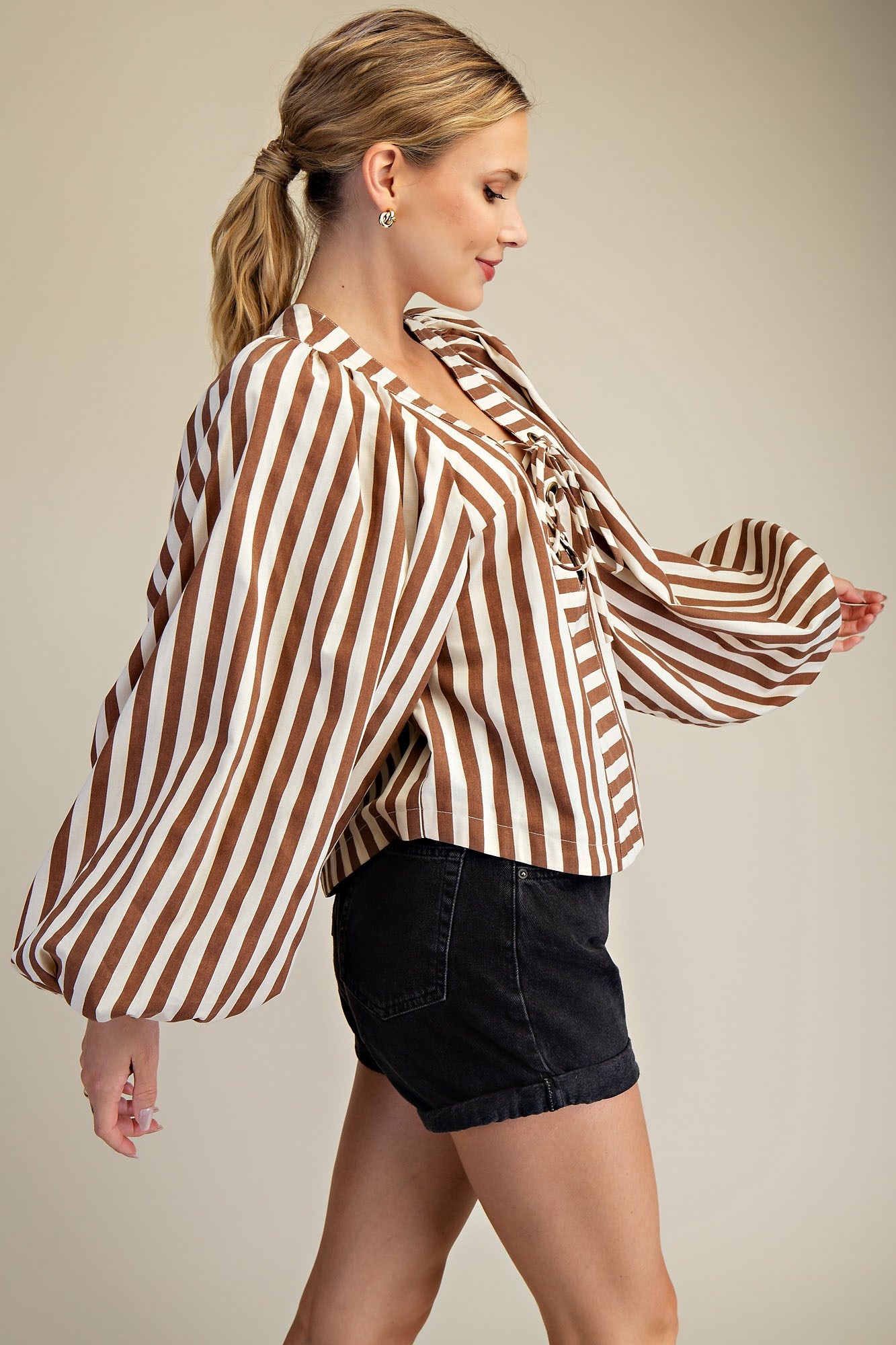 Lolana Stripe Blouse