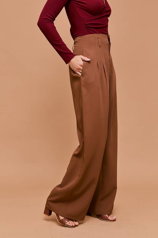 Beau High Waist Wide Leg Pants (2 Colors!) FINAL SALE