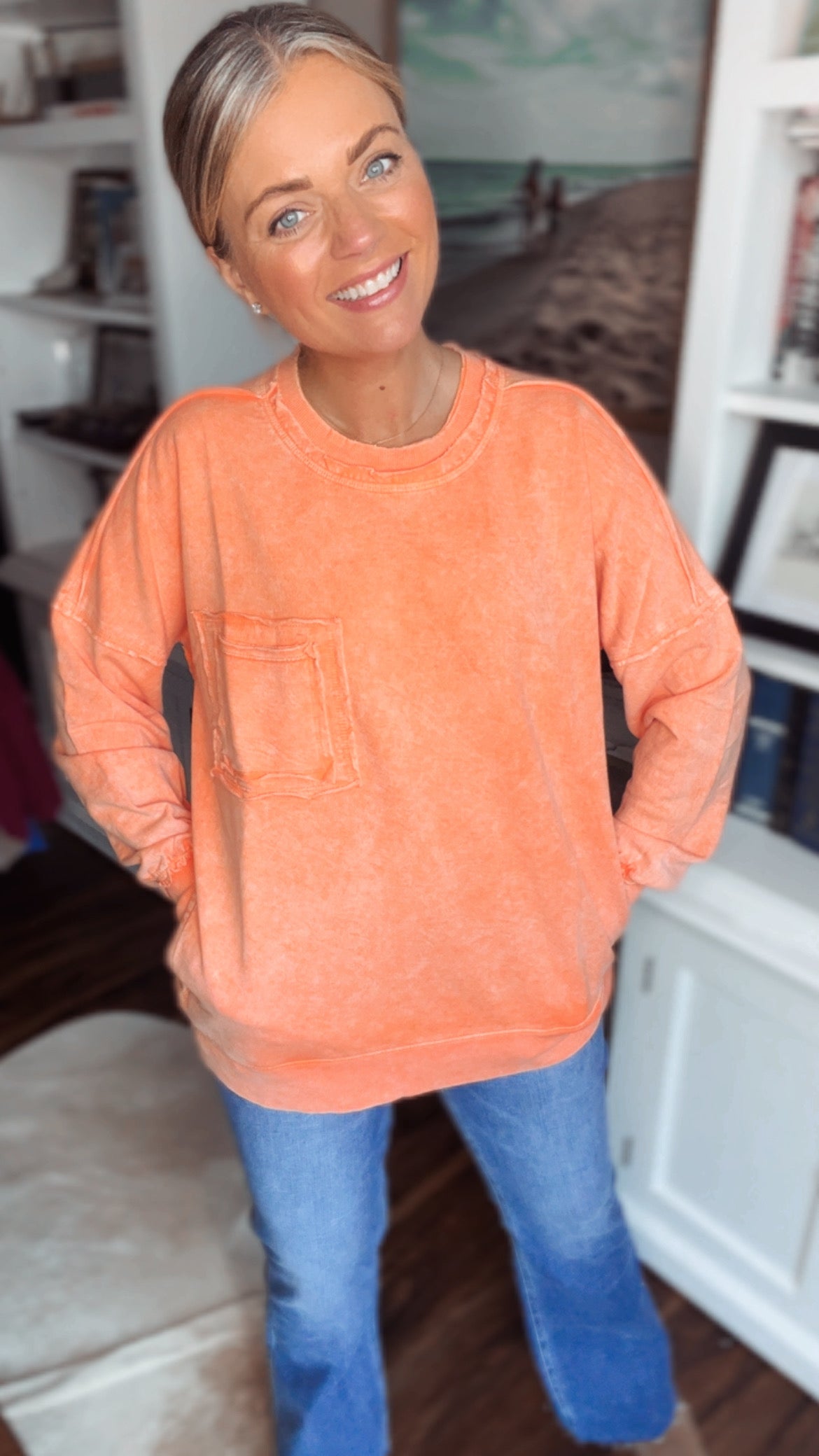 Helena Terry Pocket Top