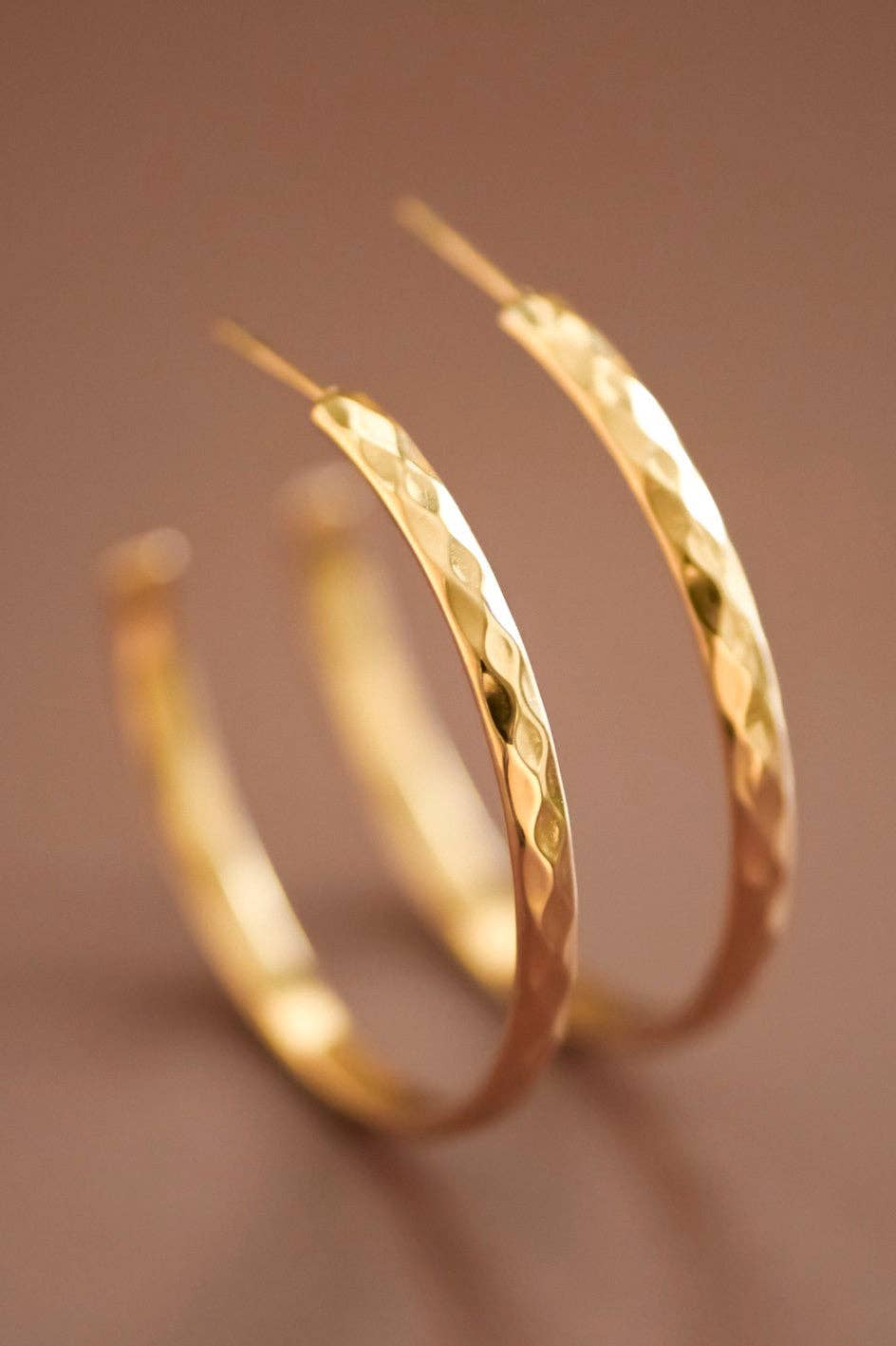 Azzie 18K Gold Hoop Earrings