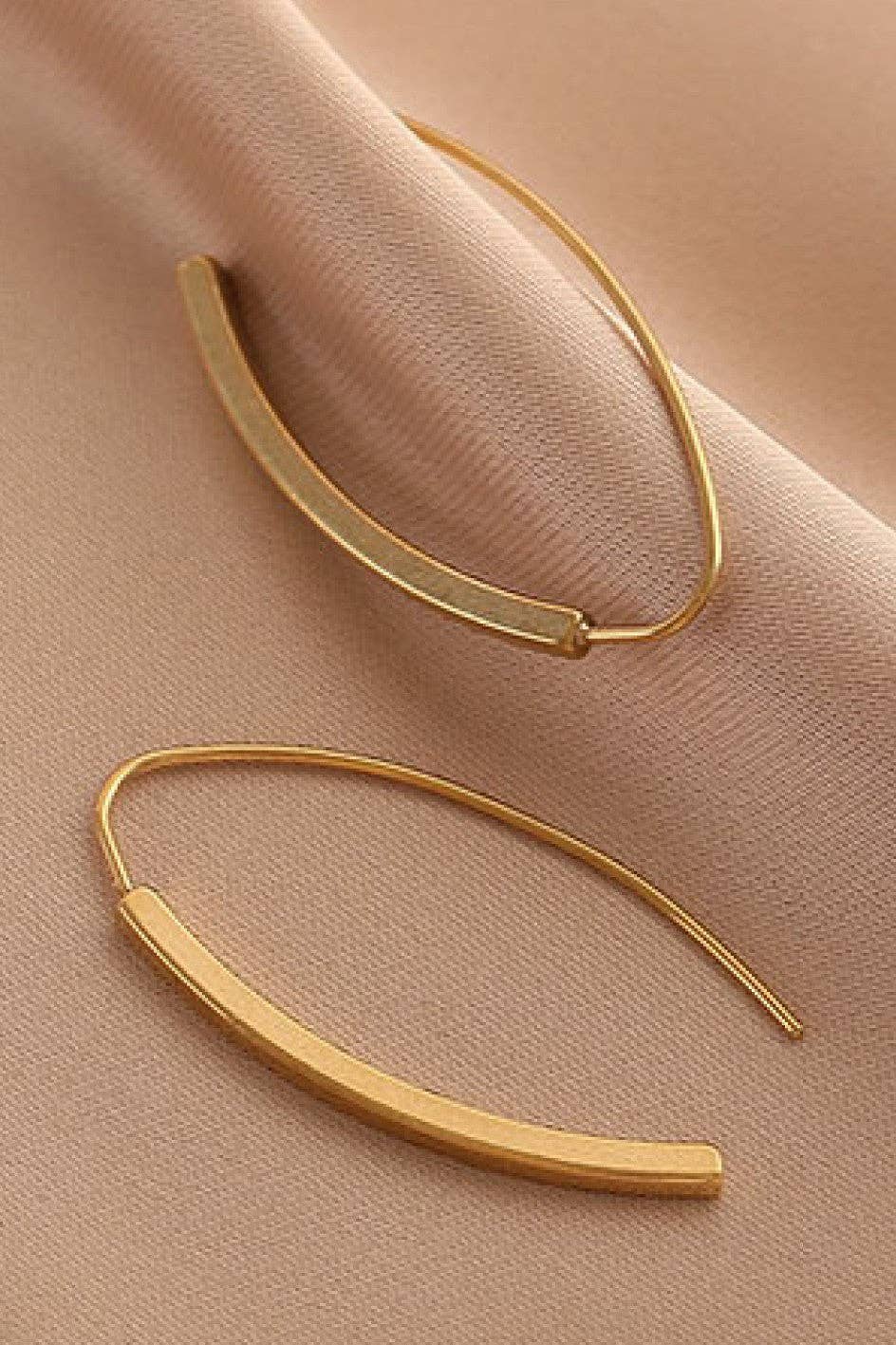 Arc 18K Gold Threader Earrings
