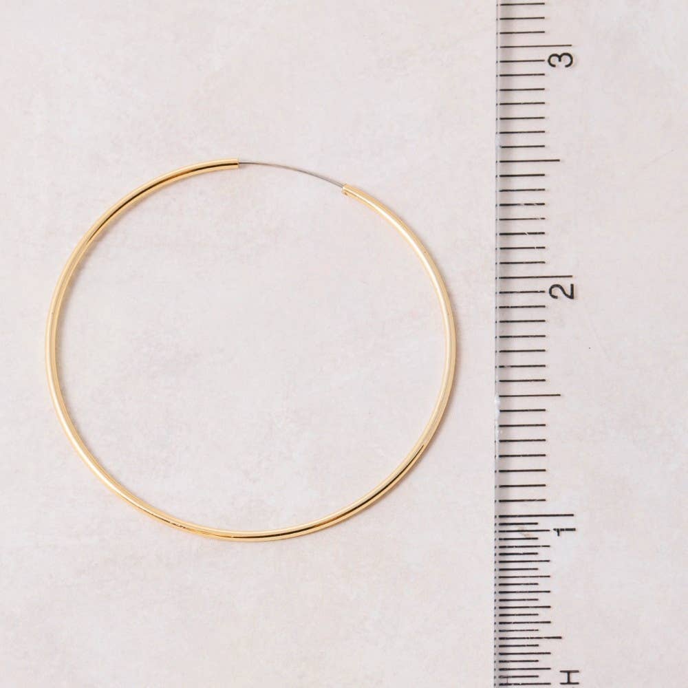 Boulie Thin Hoop Earrings