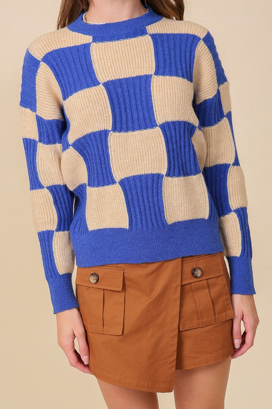 Lydia Check Sweater