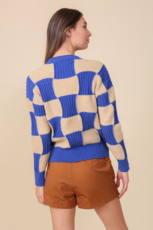 Lydia Check Sweater