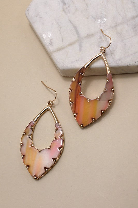 Bev Pink Pearl Dangle Earrings