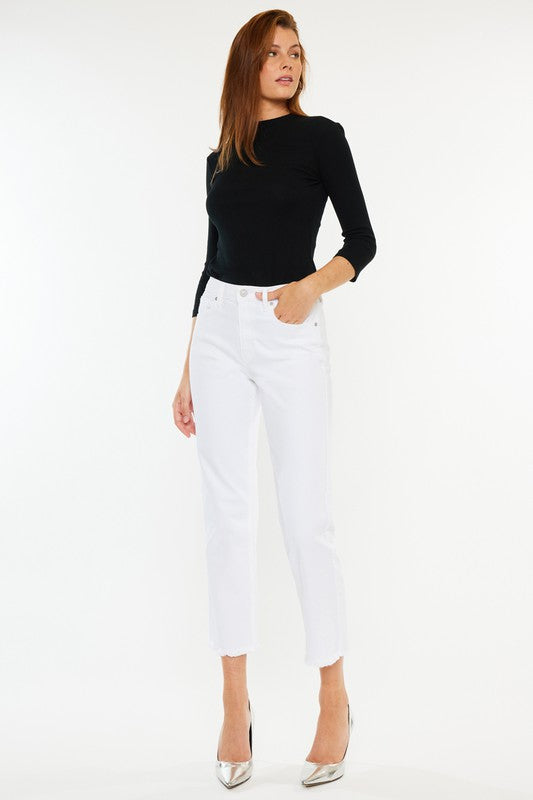 KanCan Sally High Rise Cropped Straight Leg Jeans FINAL SALE