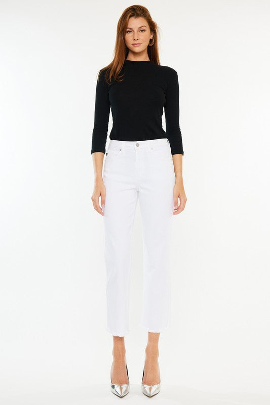 KanCan Sally High Rise Cropped Straight Leg Jeans FINAL SALE