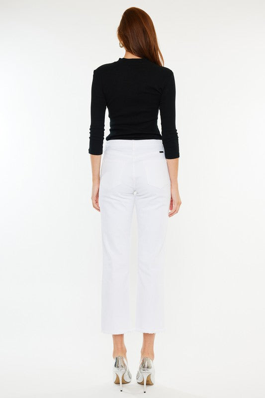 KanCan Sally High Rise Cropped Straight Leg Jeans FINAL SALE