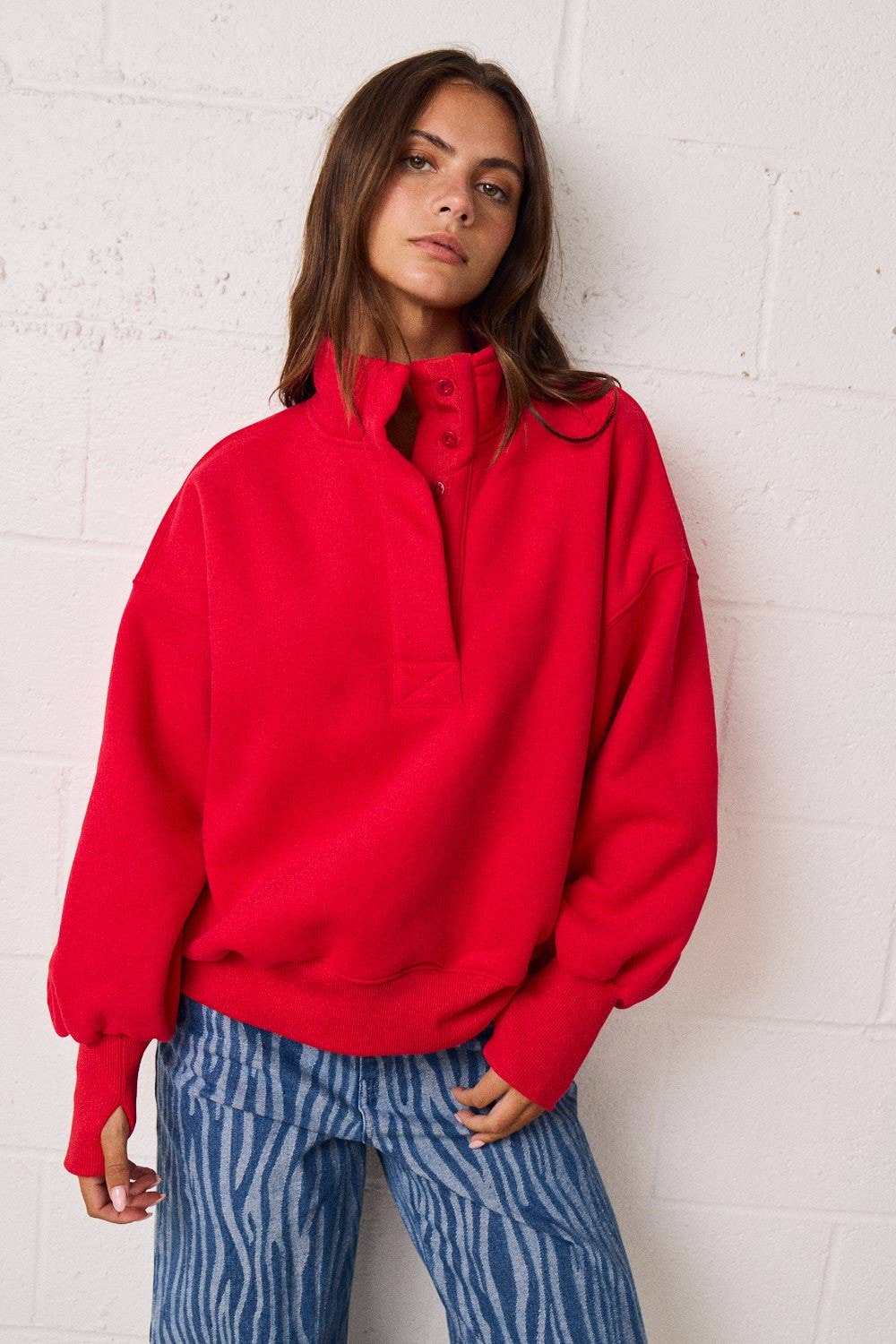 Wendy Red Pullover