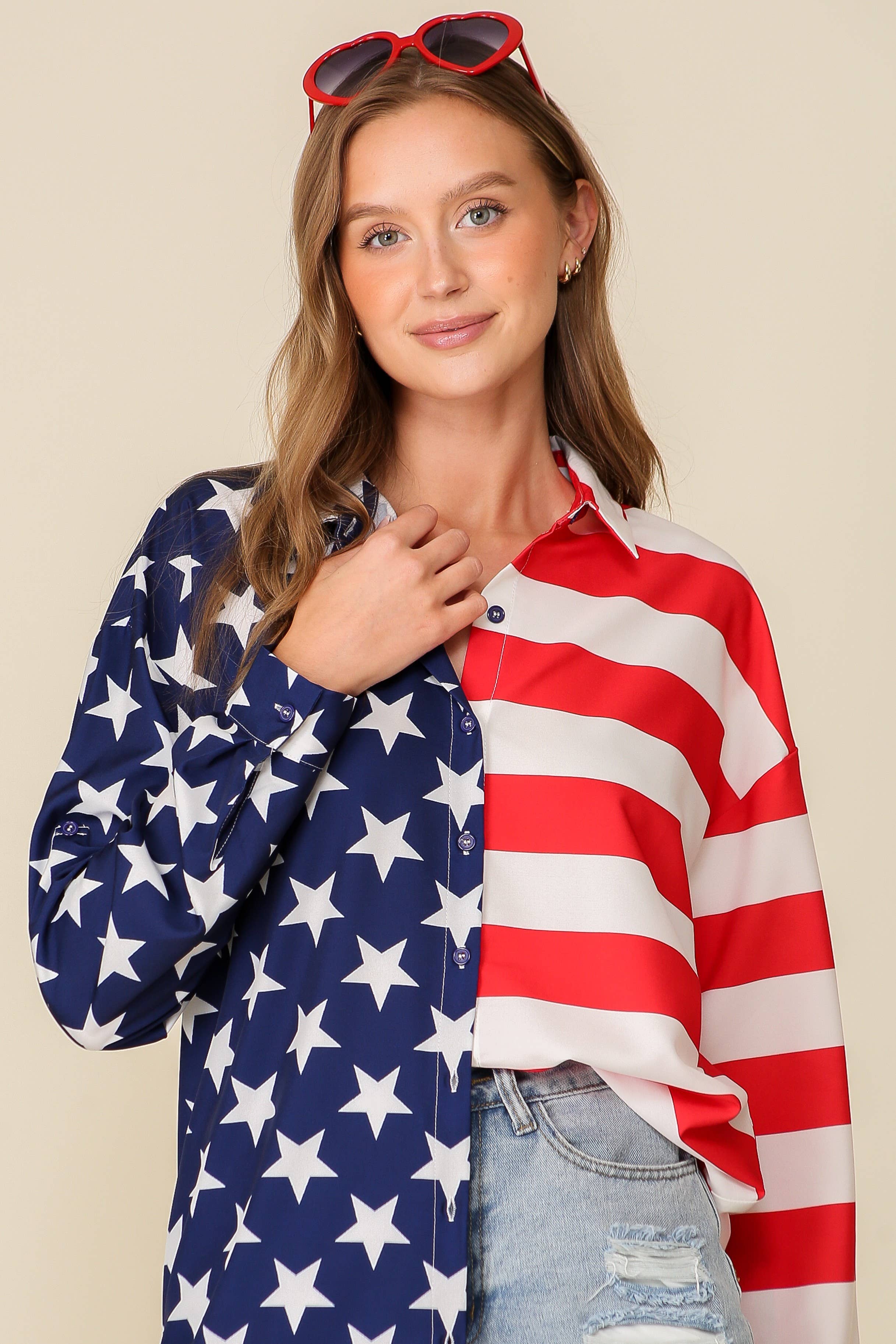 Americana USA Button Down Dress Shirt FINAL SALE