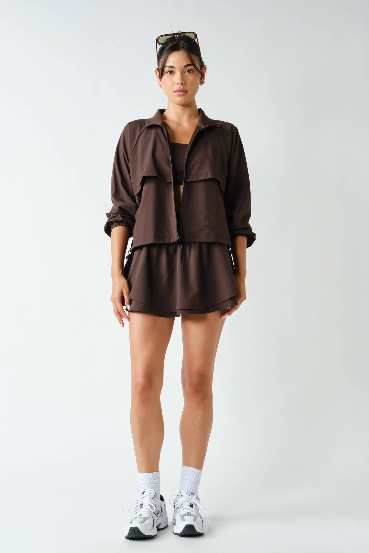 Swift Move Windbreaker Active Coffee Bean Jacket