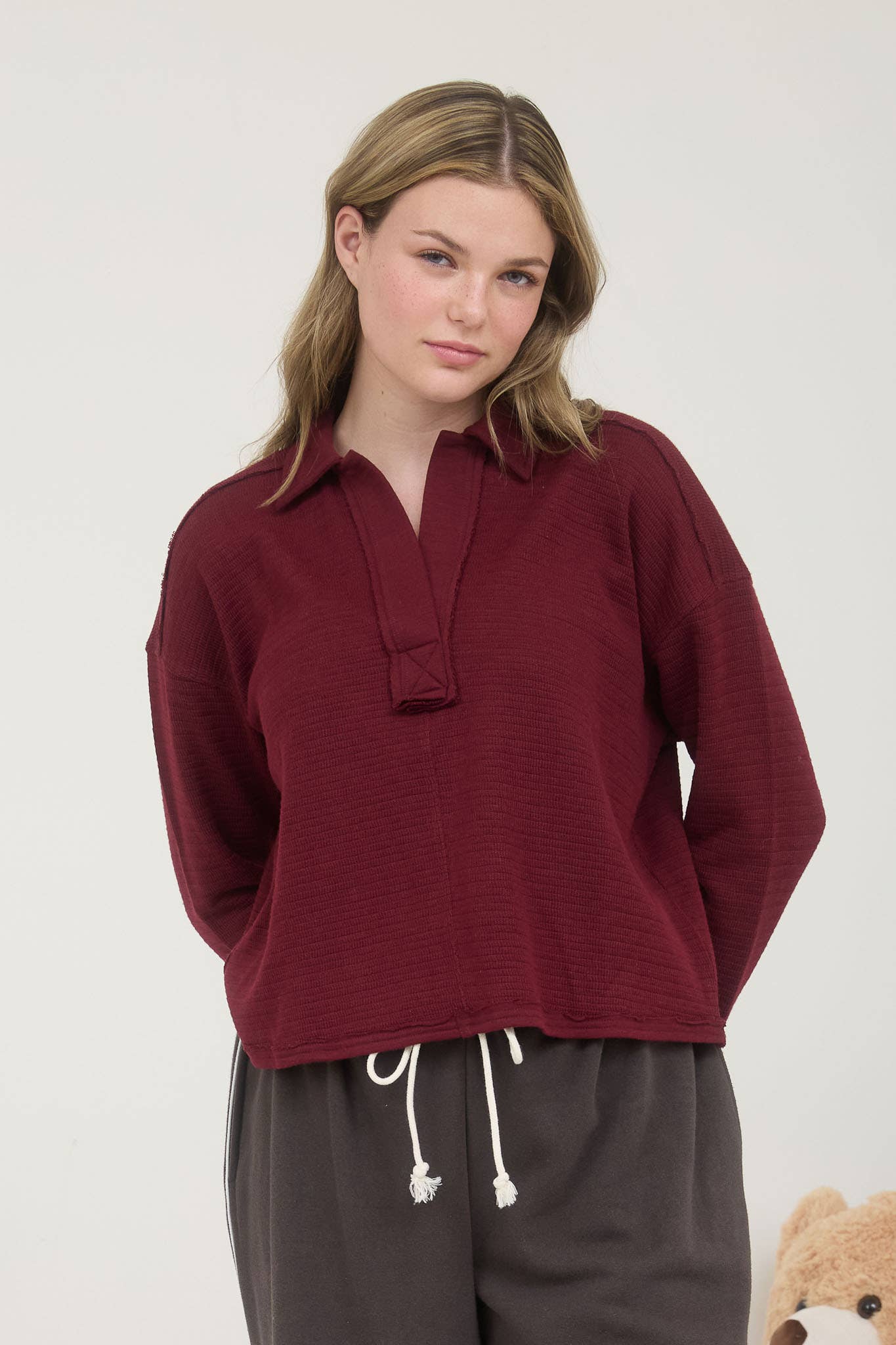Ravinia Knit Polo Top
