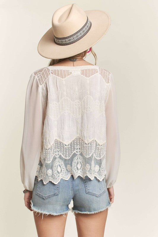 Jamie Embroidered Blouse