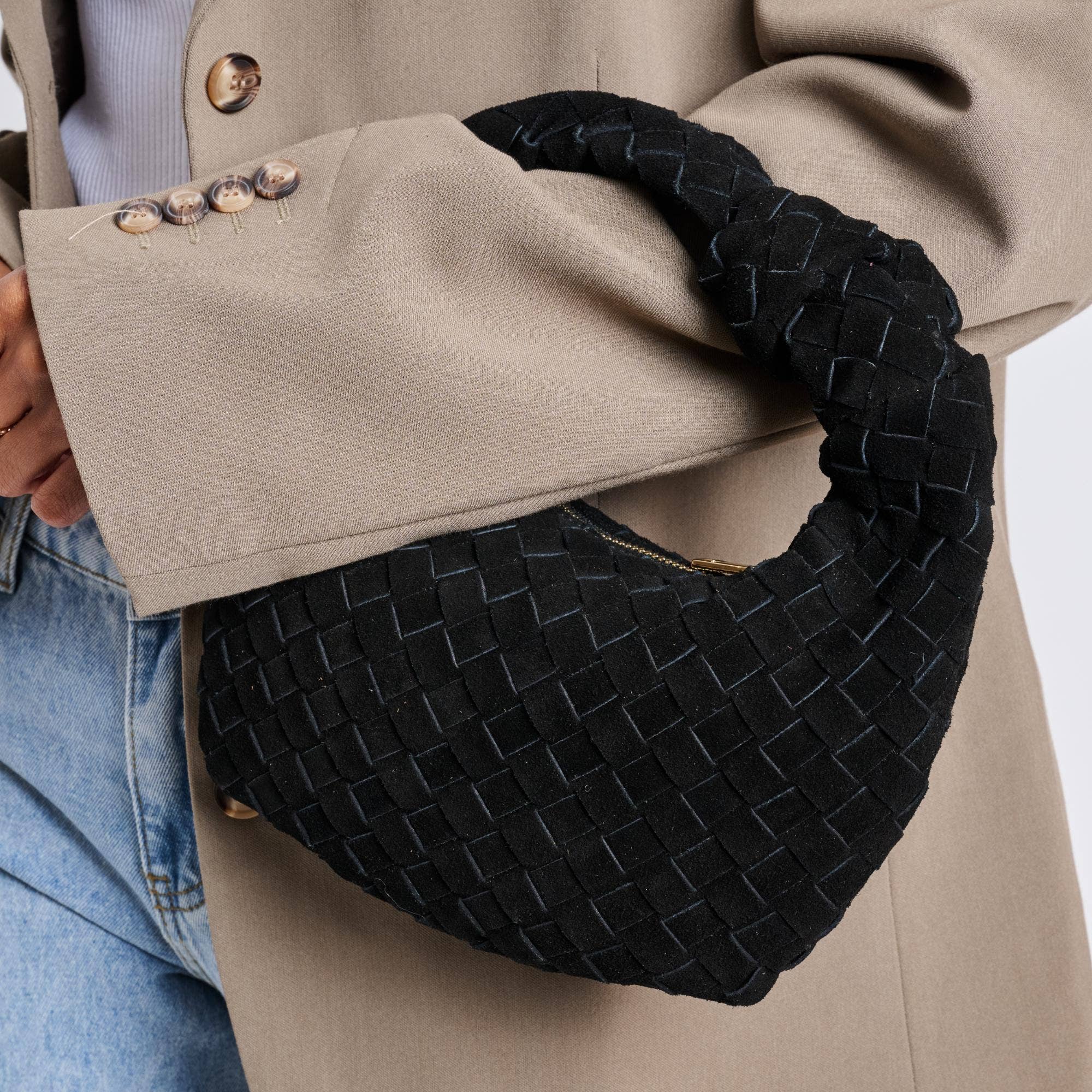 Autumn Woven Genuine Suede Leather Clutch (2 Colors!)