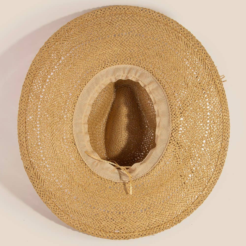 Ava Braided Rope Band Straw Hat