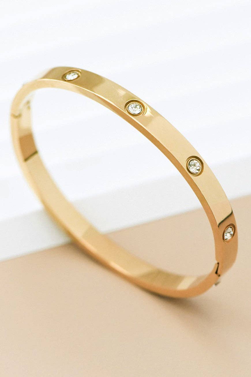 Axel 18K Gold Plated Bangle