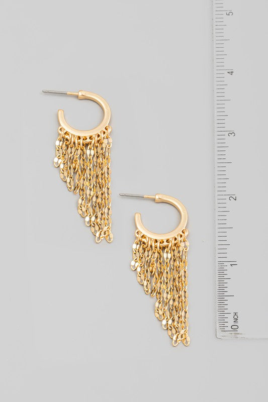 Bonnie Fringe Hoop Earrings