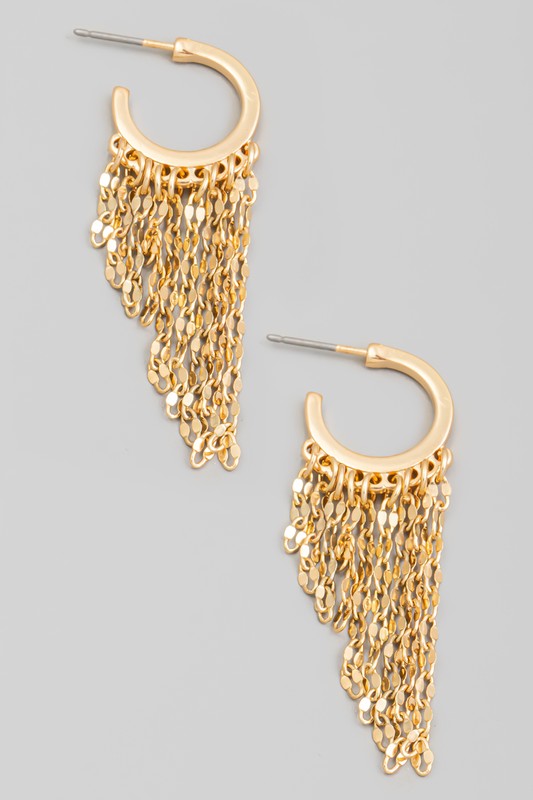Bonnie Fringe Hoop Earrings