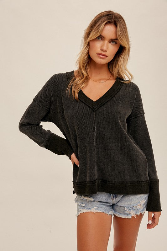 Taite Thermal Knit Top FINAL SALE