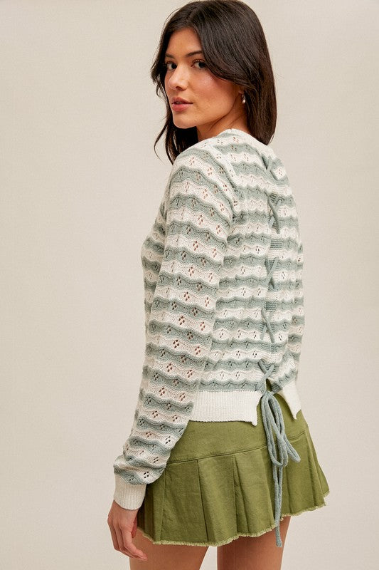 Acosta Laced Knit Top