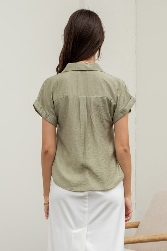 Drea Safari Light Olive Shirt