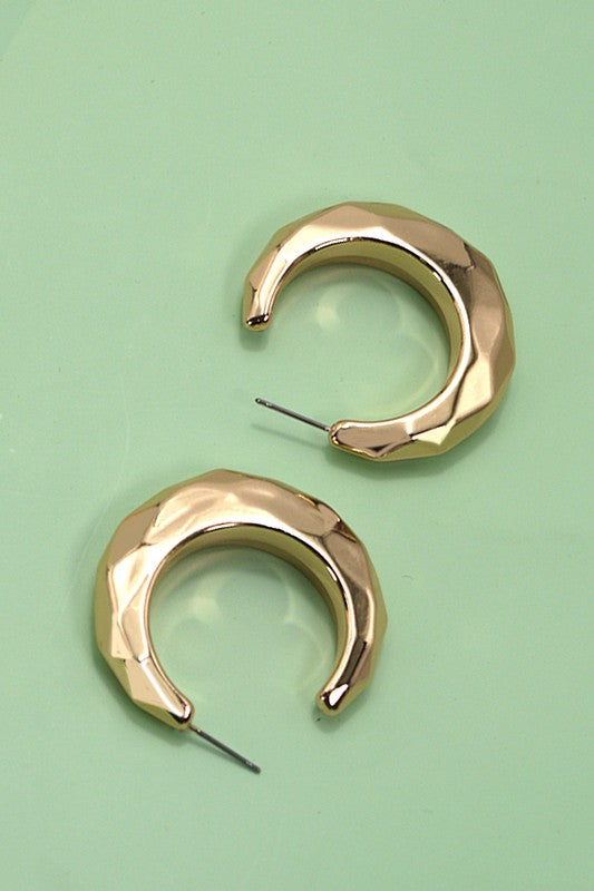 Gale Cut Hoop Earrings