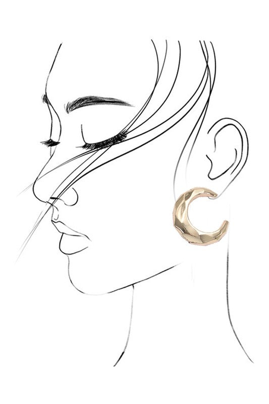 Gale Cut Hoop Earrings