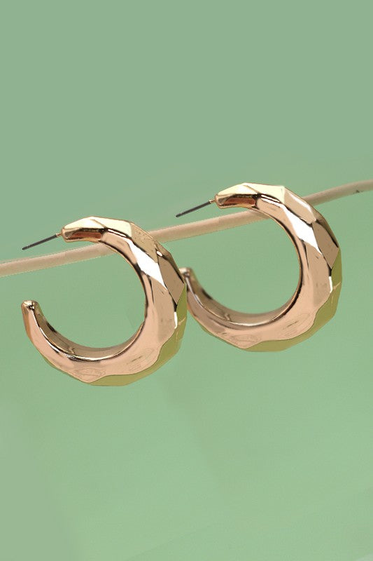 Gale Cut Hoop Earrings