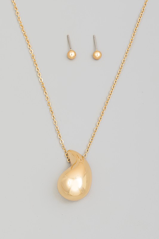 Banks Tear Necklace Set (2 Colors!)