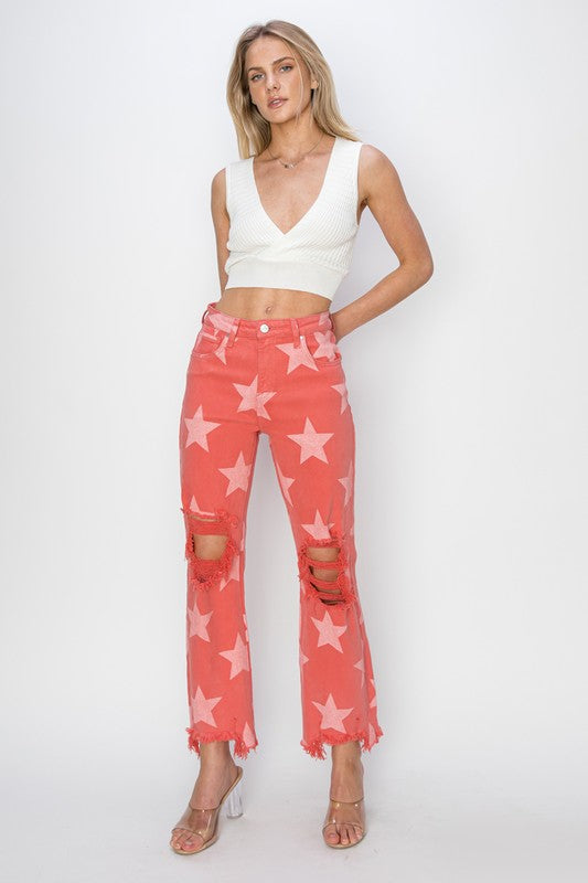 RISEN Bernice Star Printed Pants