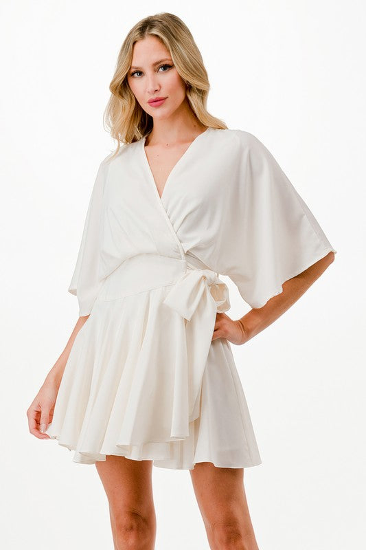 Carson Kimono Off White Dress