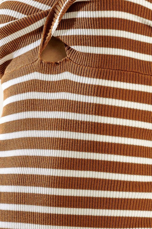 Soku Striped Midi Dress FINAL SALE