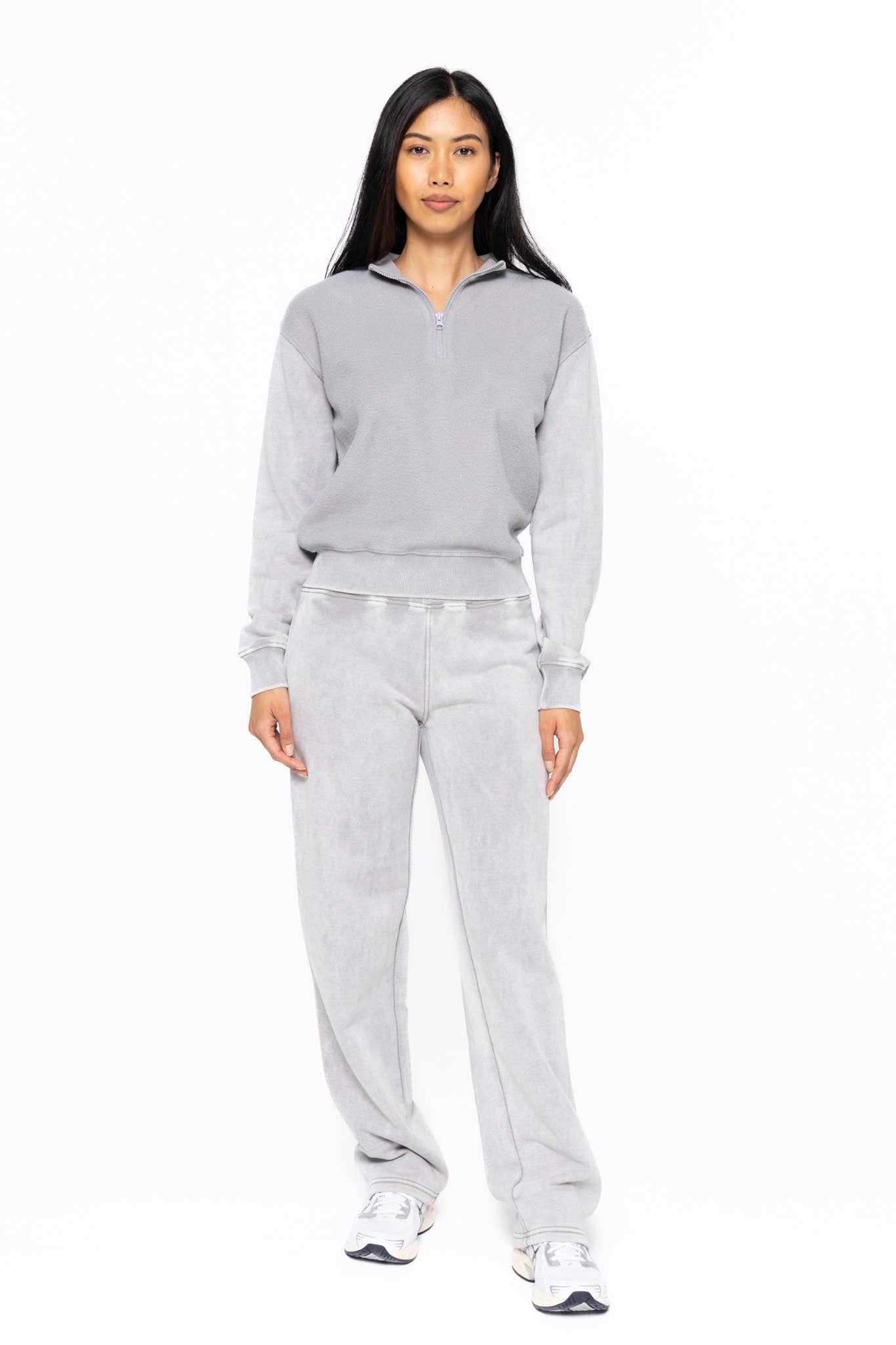 Prudence Vintage Fleece Half Zip Pullover Top FINAL SALE