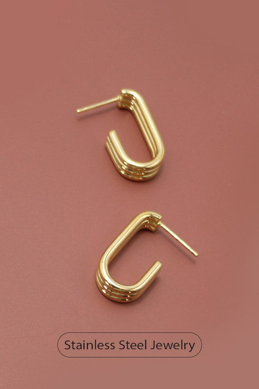 Aaron Huggie Hoop Earrings